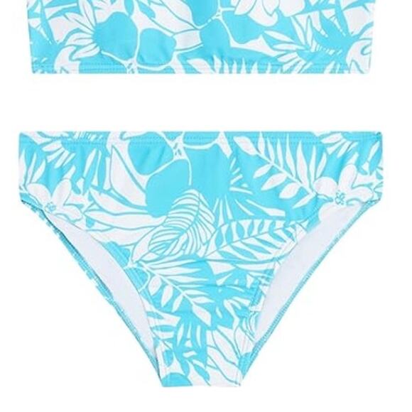 NWT New Kanu Surf Girls 14 Floral Criss Cross Strap 2 Piece Tankini Swimsuit - Picture 3 of 3